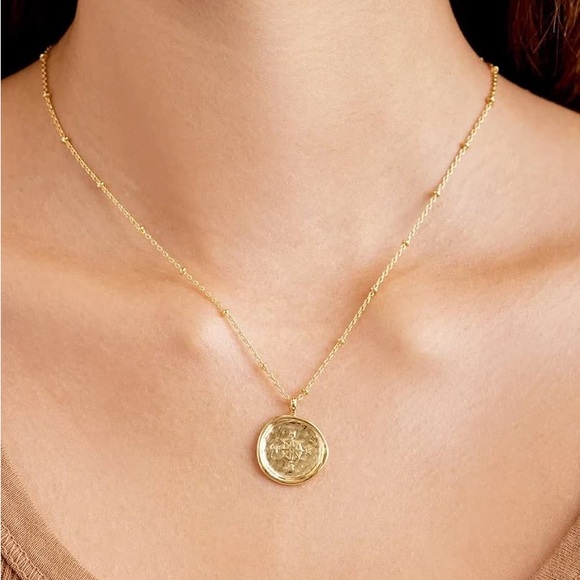 Gorjana Compass Coin Necklace - Picture 5 of 7